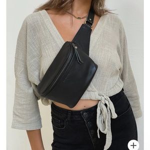 Mandrn Remy Black Bum-bag, crossbody, or should bag